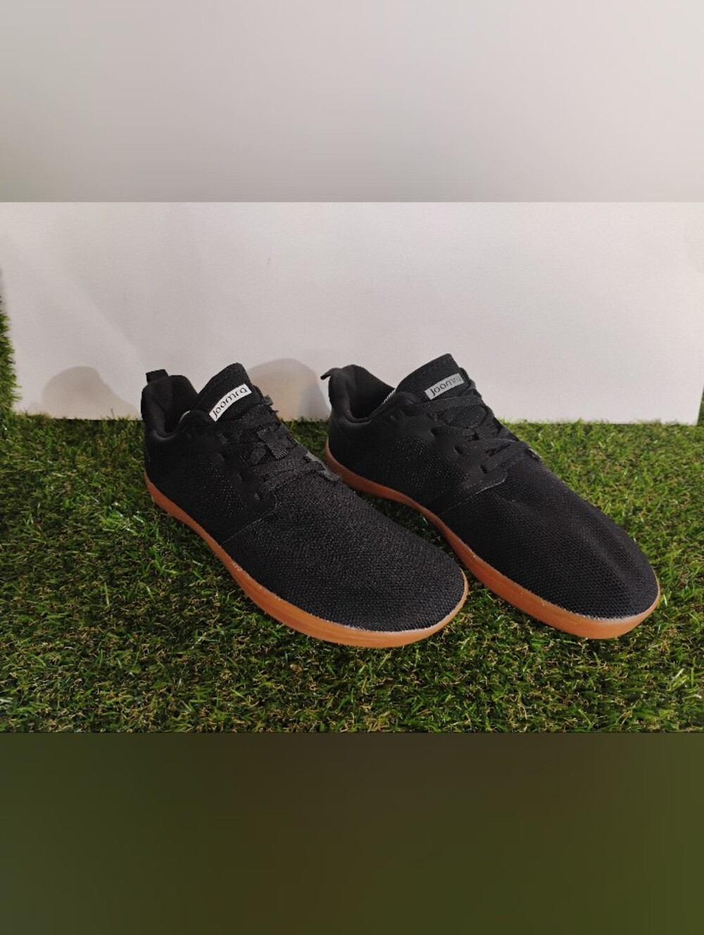 Joomra Men’s Cross Trainer Minimalist Barefoot Shoes , Black/ Gum , Size 10 OBO
